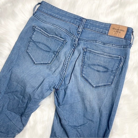 Abercrombie & Fitch Super Stretch Jean Leggings Light Wash Jeggings Size 2S - Picture 4 of 6